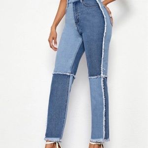 patterned jeans 💙🧿